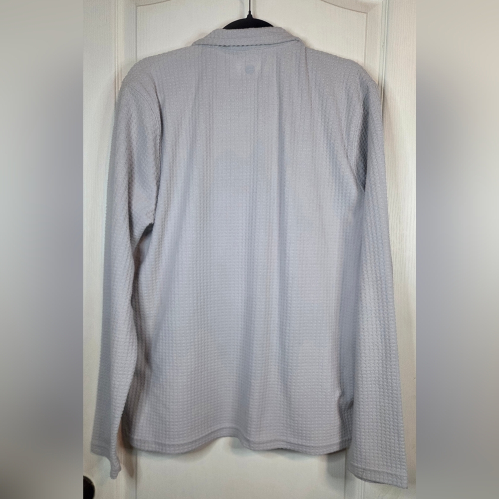 Hi-Tec Mens 1/4 Zip Gray Pullover Med Breathable Comfort Jacket - Picture 2 of 7